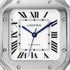 Reloj Cartier | Reloj Cartier Santos de acero inoxidable blanco de 36 mm para hombre