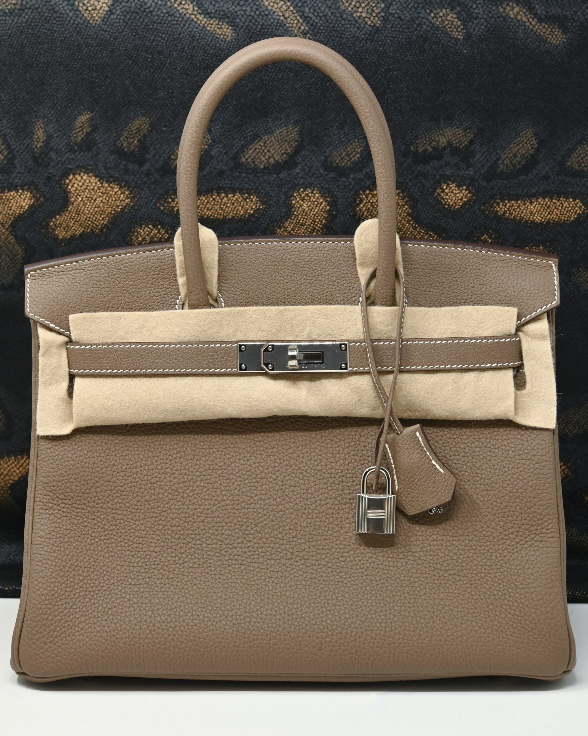 Birkin 30 Togo Etoupe Palladium Hardware - BRAND NEW