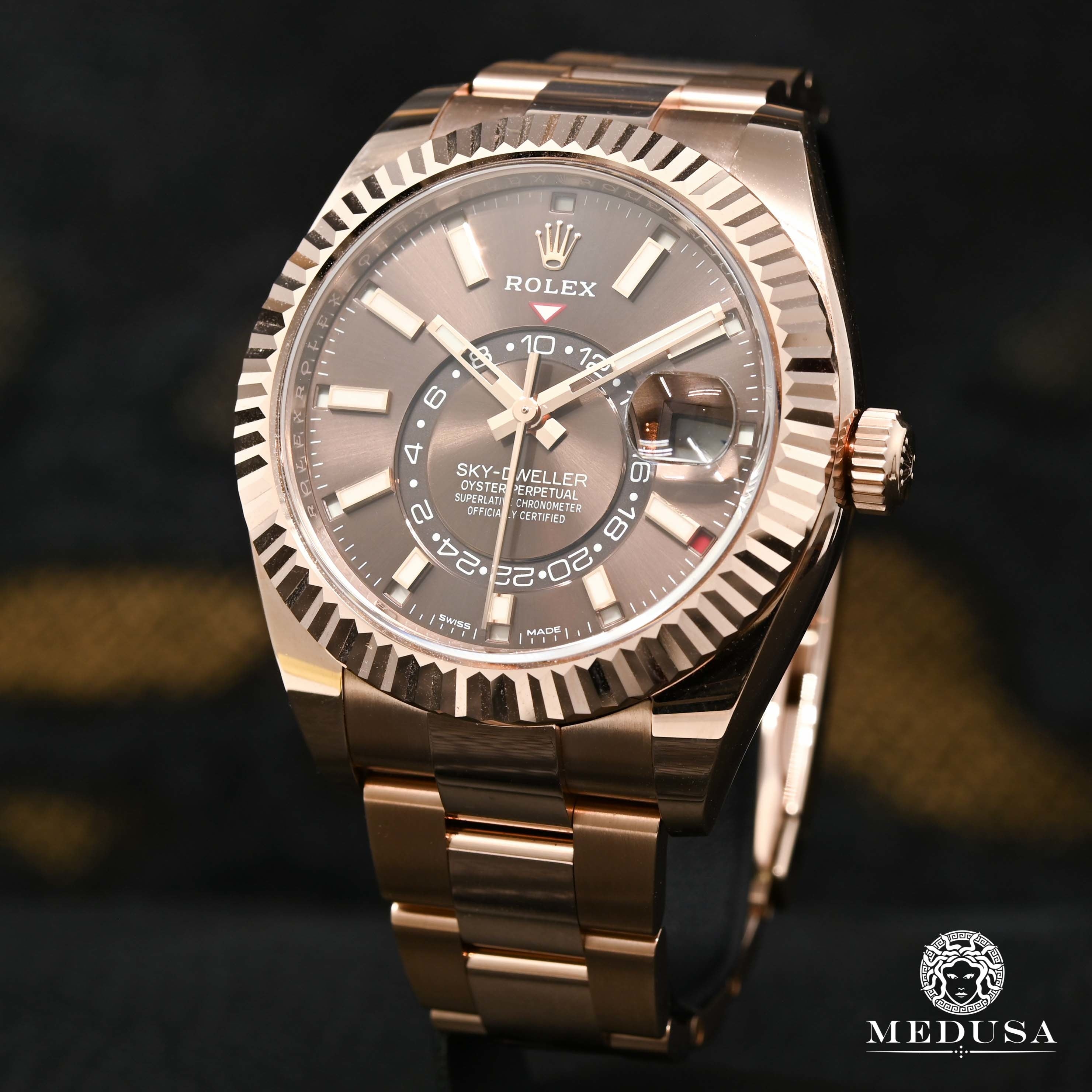 Rolex Sky Dweller 42mm Everose Chocolate