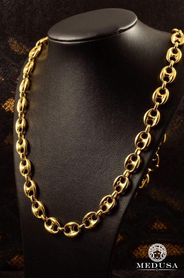 Gucci gold link chain shop