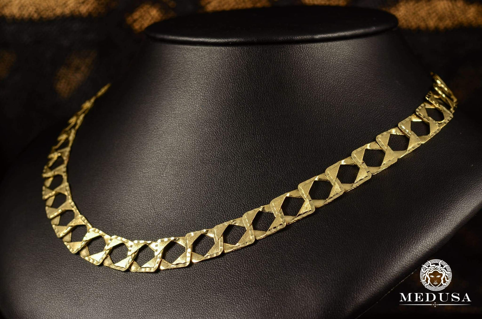 Men's Gold Chain Necklace, 4mm Diamond Cut Figaro Chain, Long Chain Ne –  MeltemiCollection