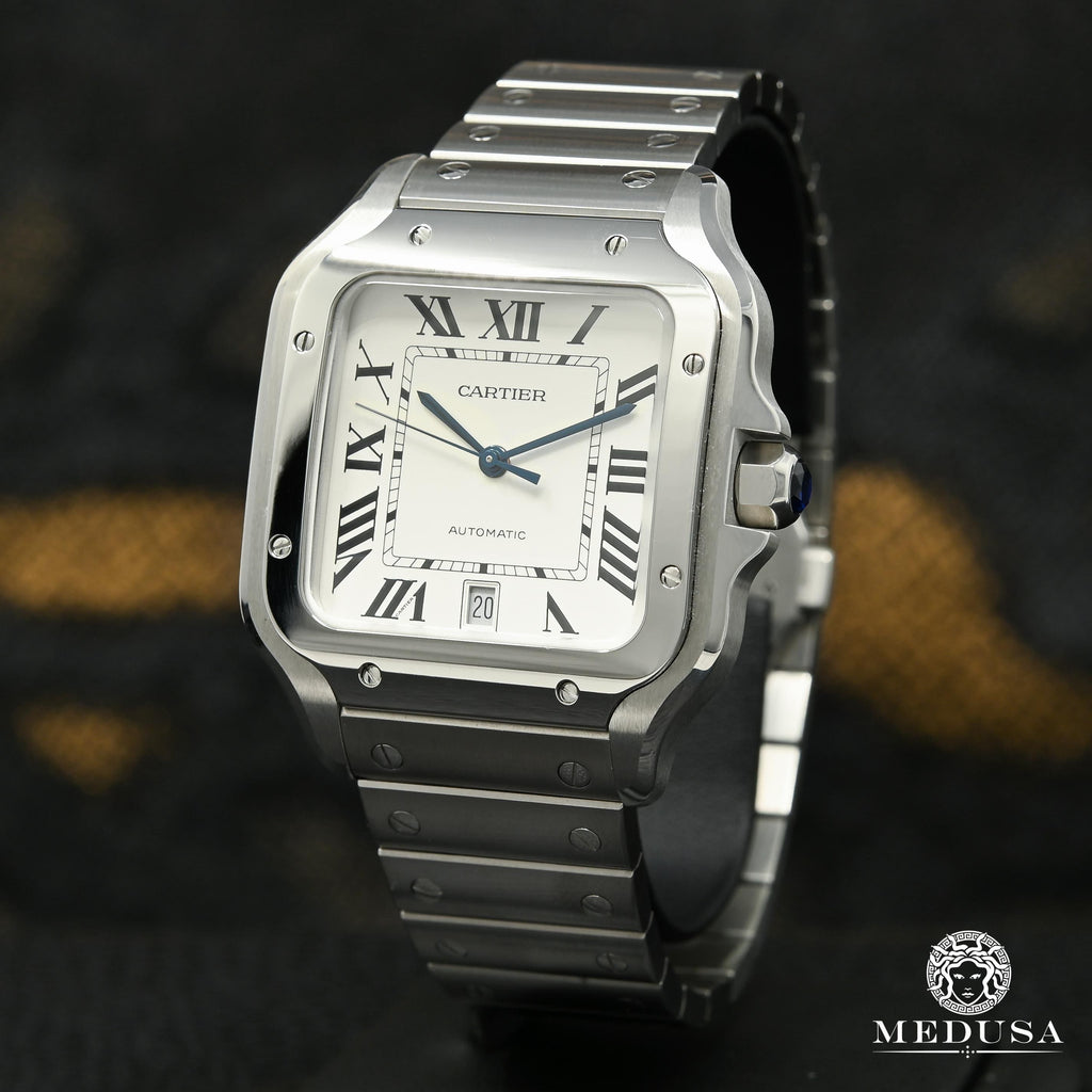 Cartier watch | 40mm Cartier Santos 100 Men's watch | Medusa jewellery
