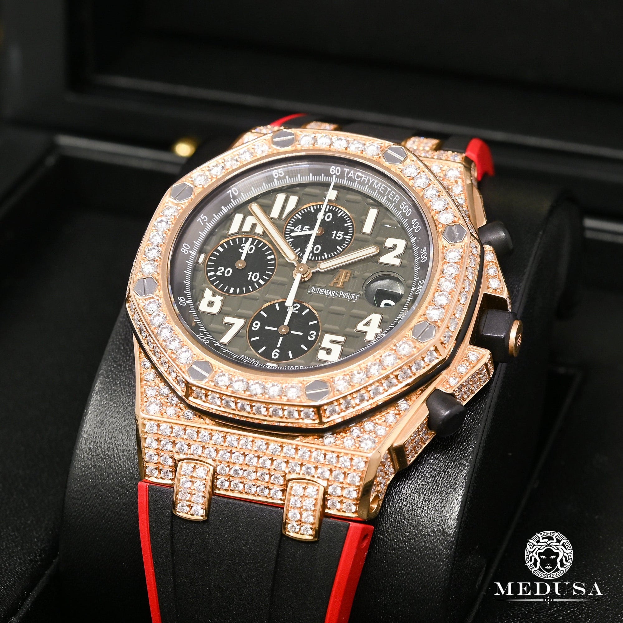 42mm Audemars Piguet Offshore Rose Gold Gray Honeycomb