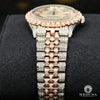 Montre Rolex | Montre Homme Datejust 36mm - Rose 2 Tons Full Iced Or Rose 2 Tons