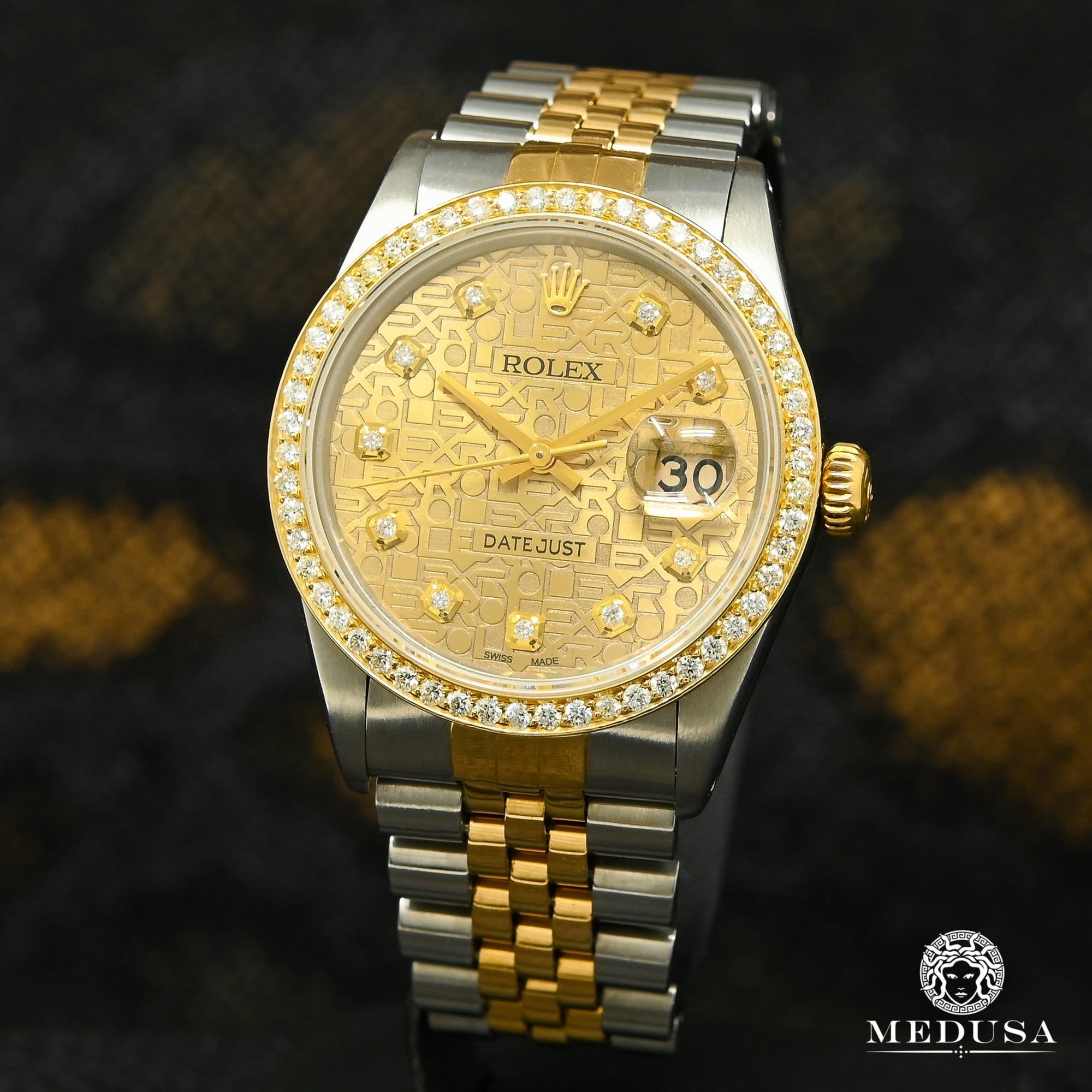 Montre Rolex | Montre Homme Rolex Datejust 36mm - Cadran Jubilee Or 2 Tons