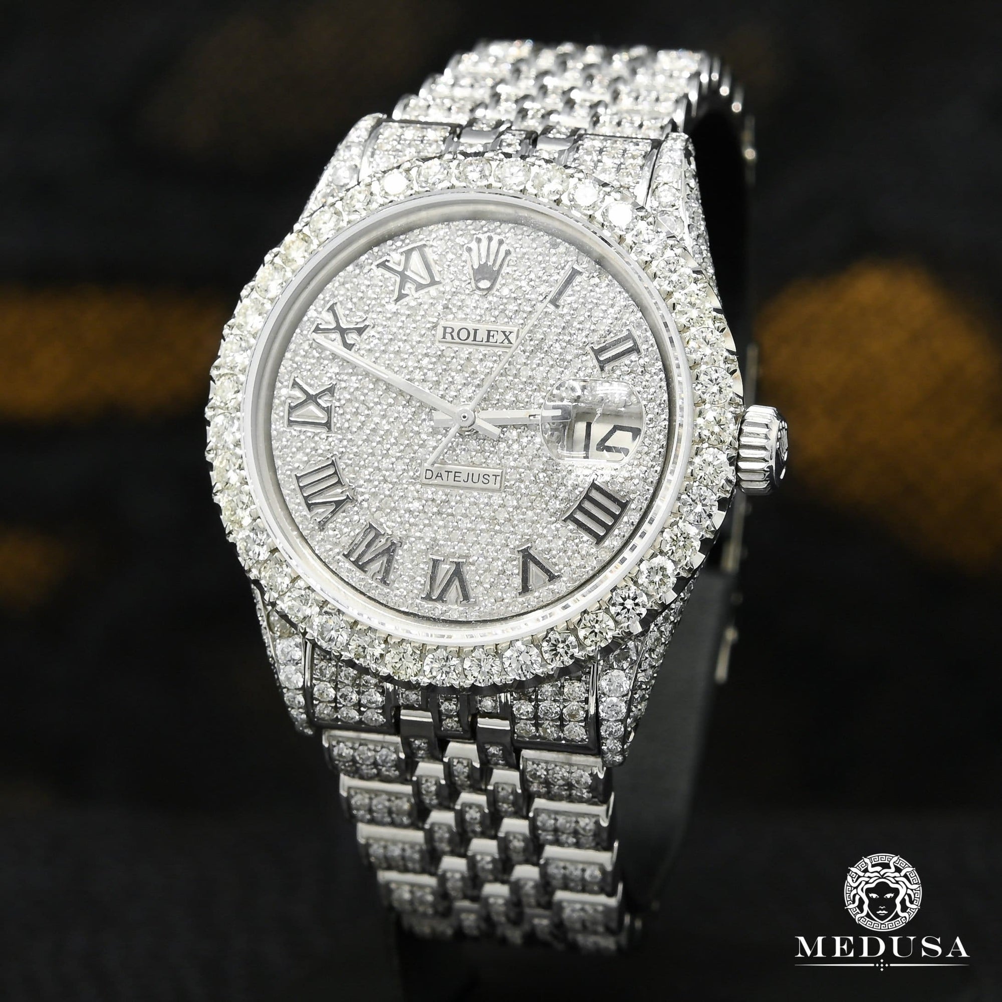 Montre Rolex | Montre Homme Rolex Datejust 36mm - Full Iced Jubilee Stainless