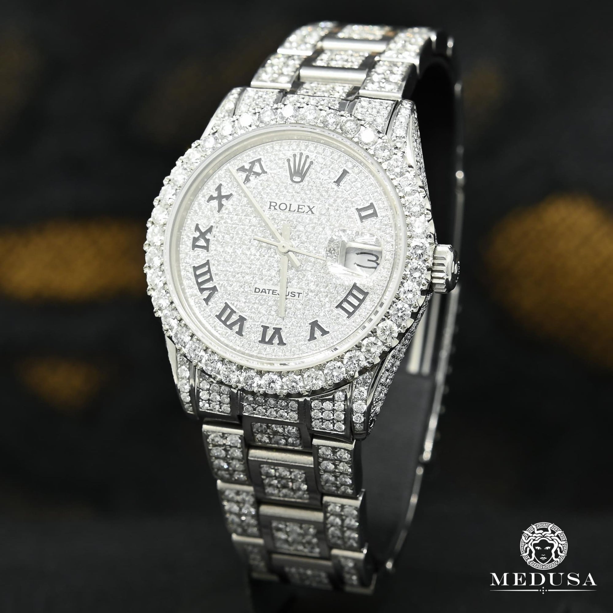 Rolex watch | Rolex Datejust Men's Watch 36mm - Full Iced Oyster Stainless