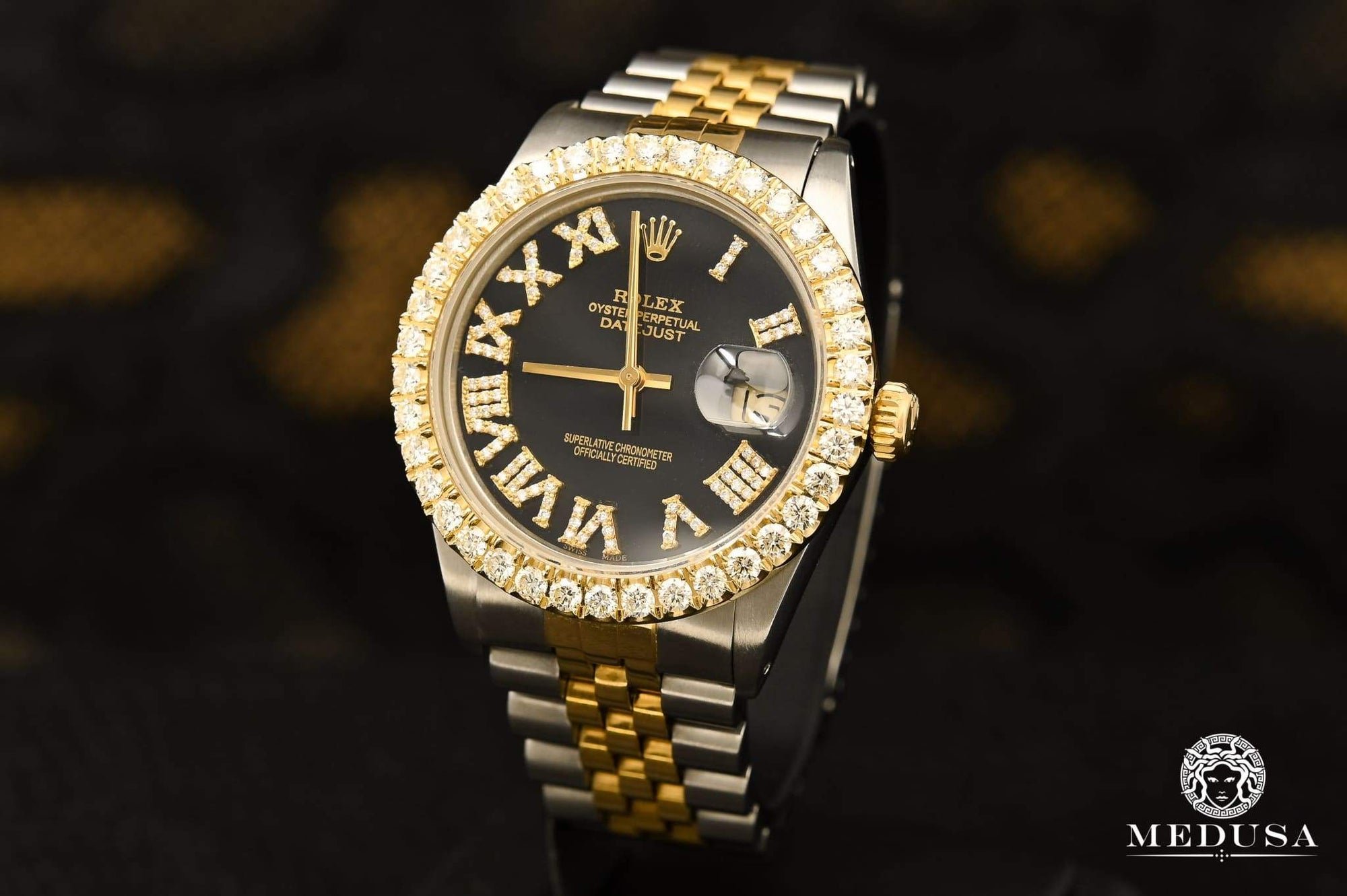 Rolex noir homme shops