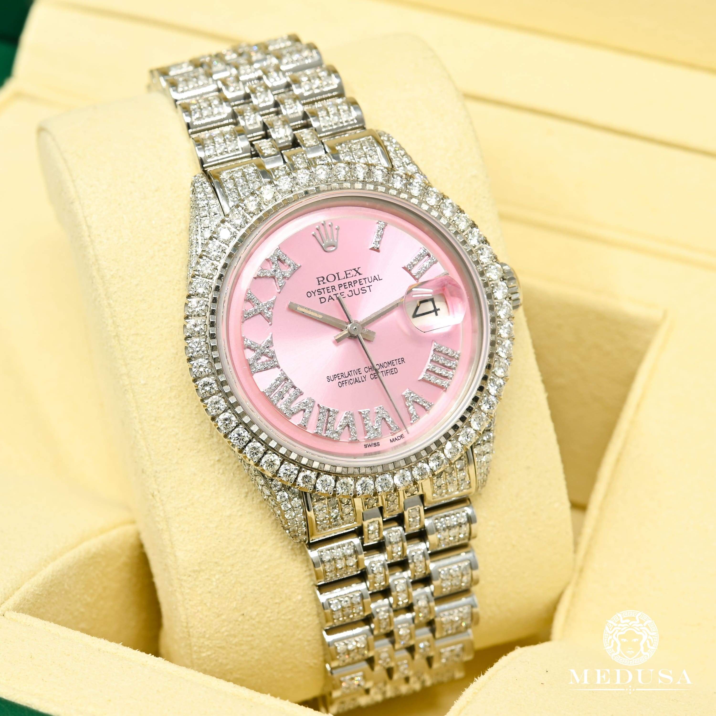 Iced out discount rolex oyster perpetual