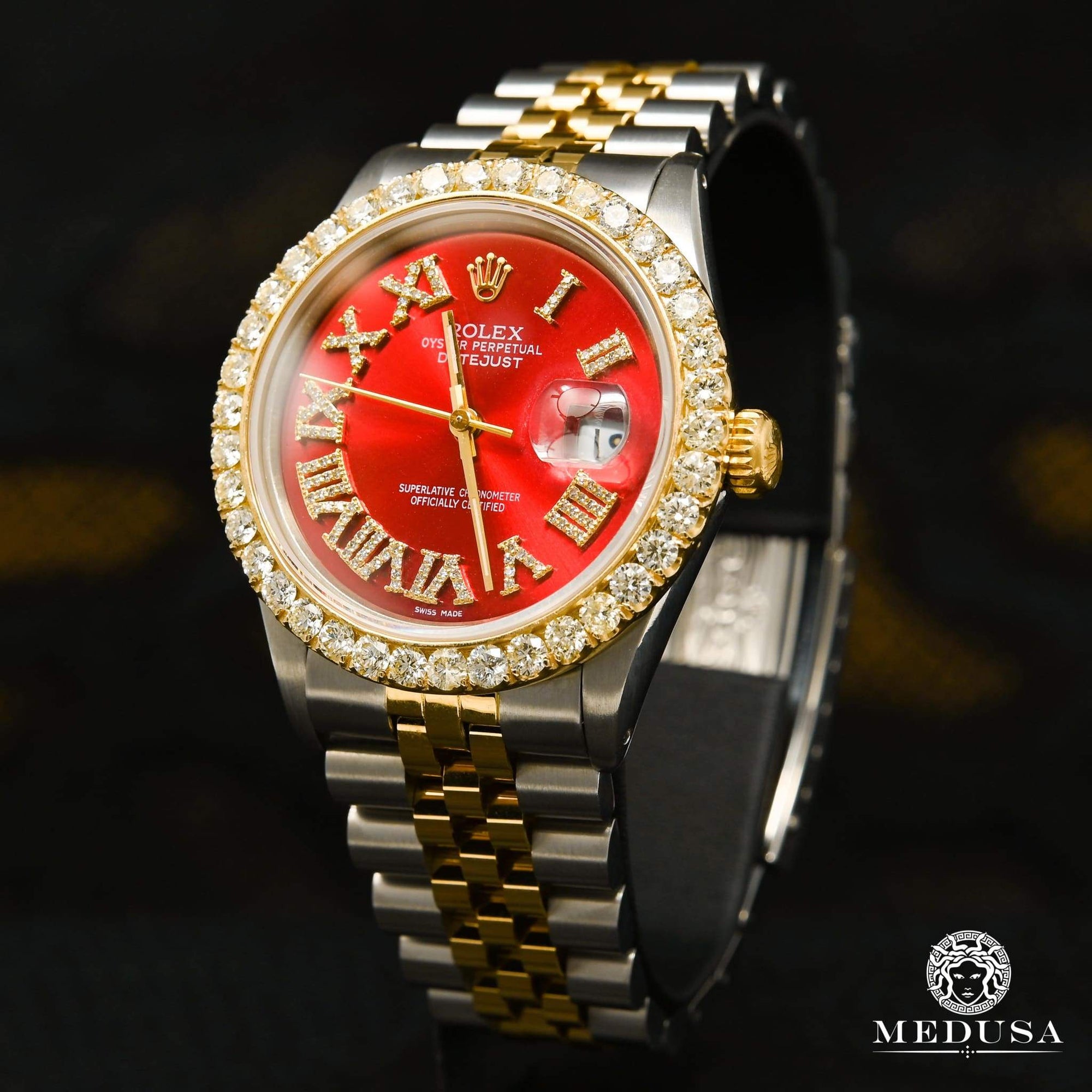 Rolex Datejust 36mm - Número romano rojo