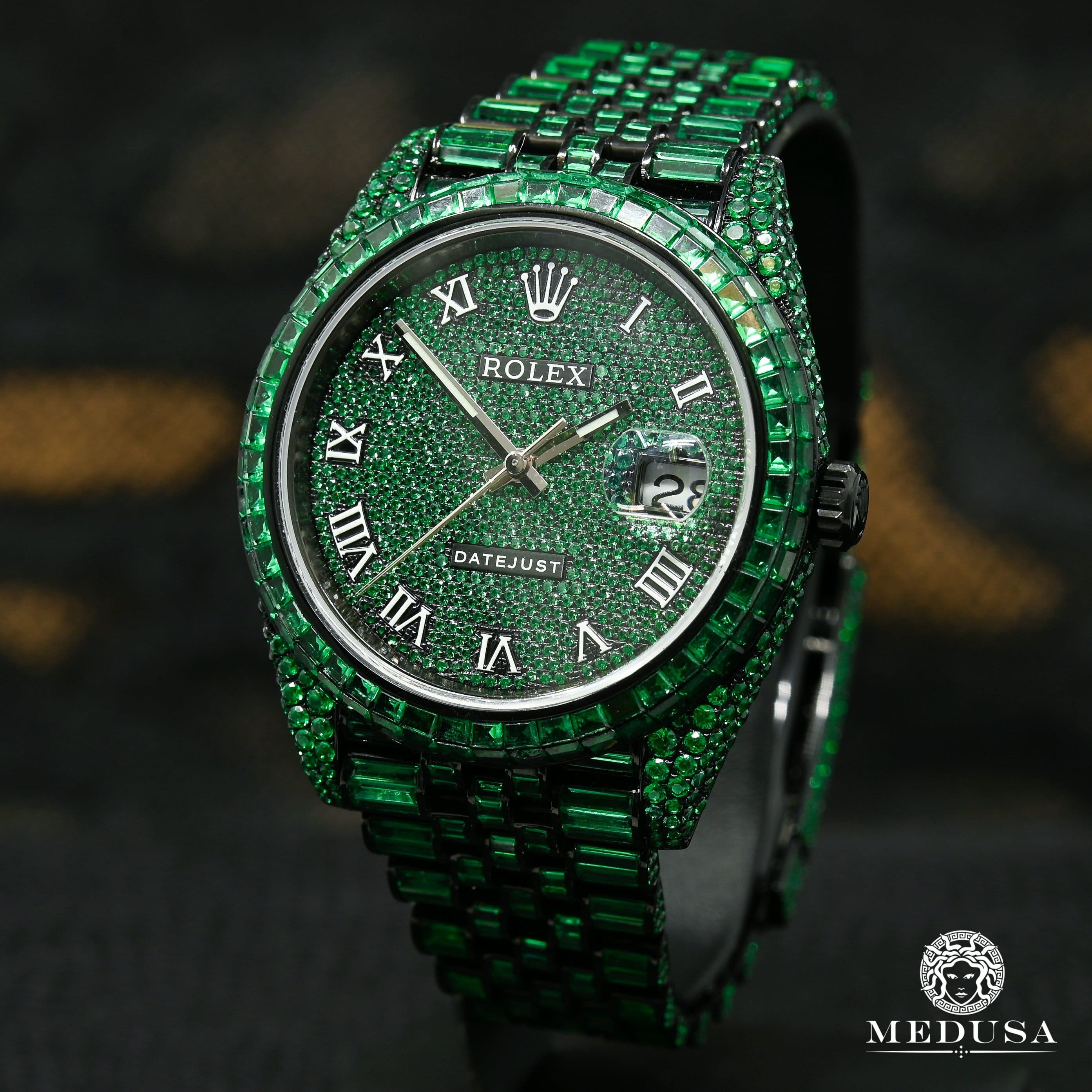 Black and shop green rolex