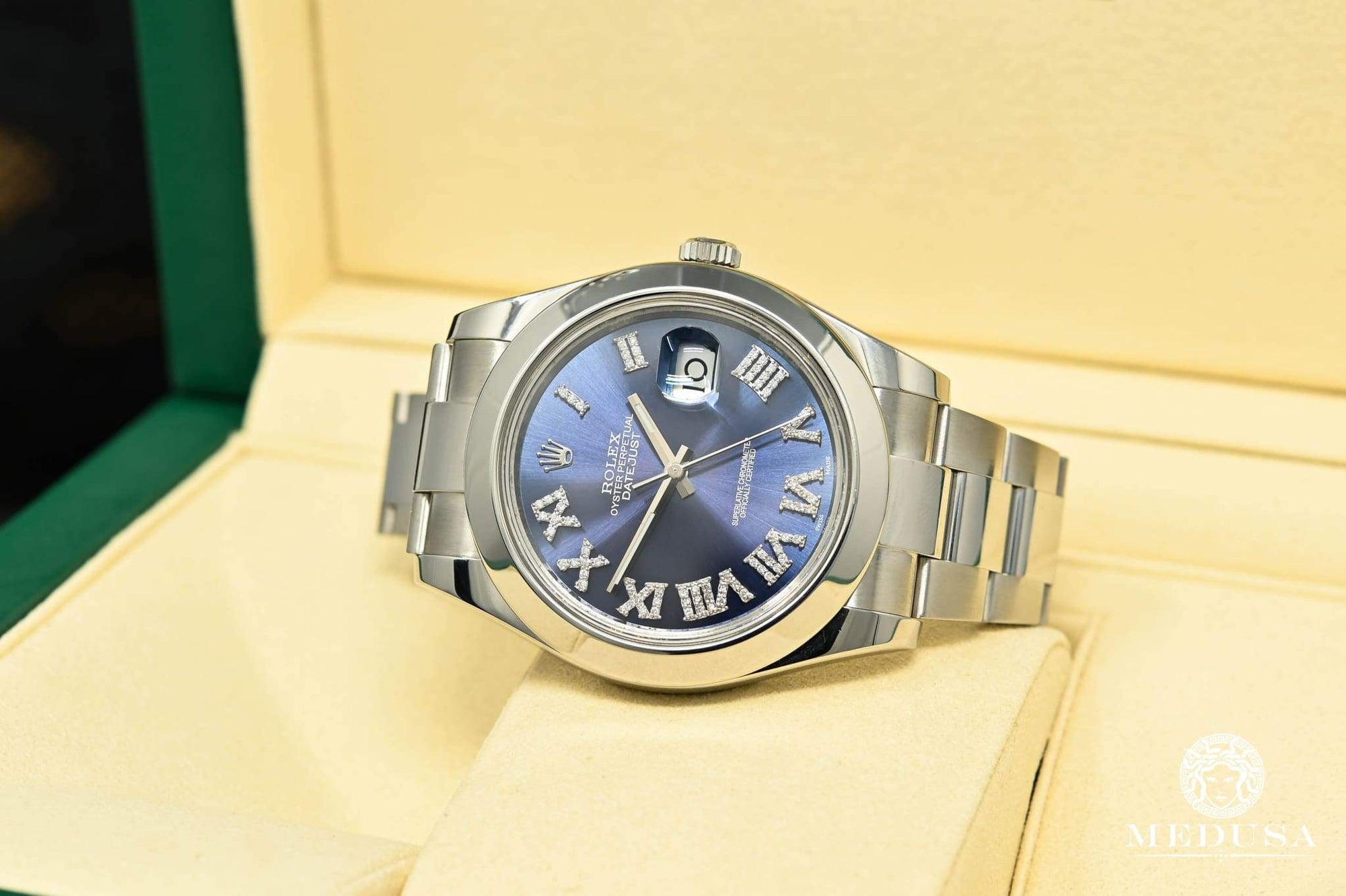 Rolex homme 2025 fond bleu