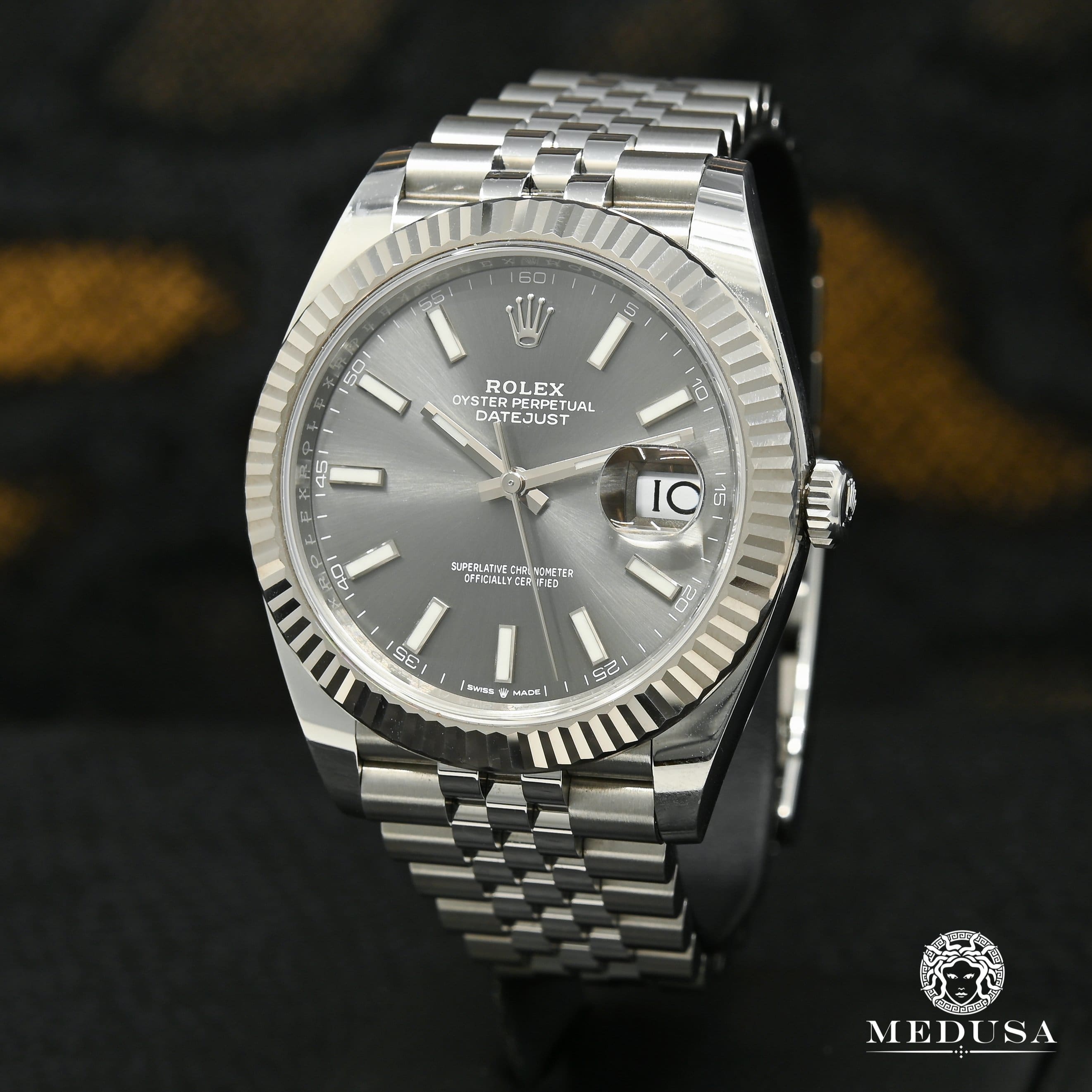 Rolex 41 datejust on sale rhodium