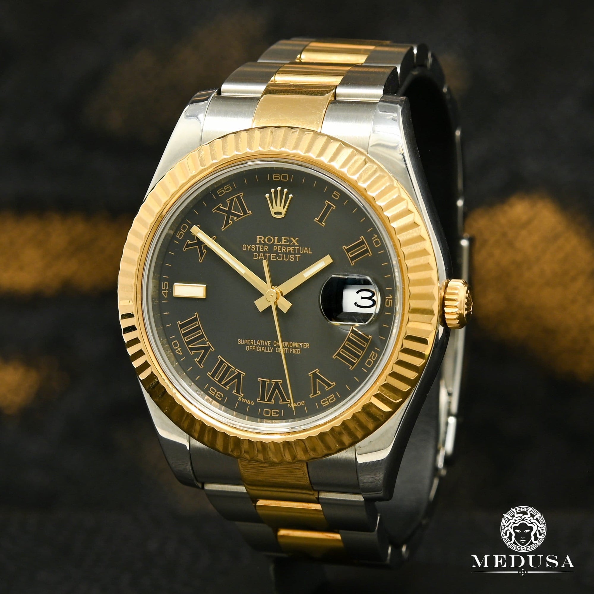 Montre Rolex | Montre Homme Rolex Datejust 41mm - Oyster 2-Tons Or 2 Tons