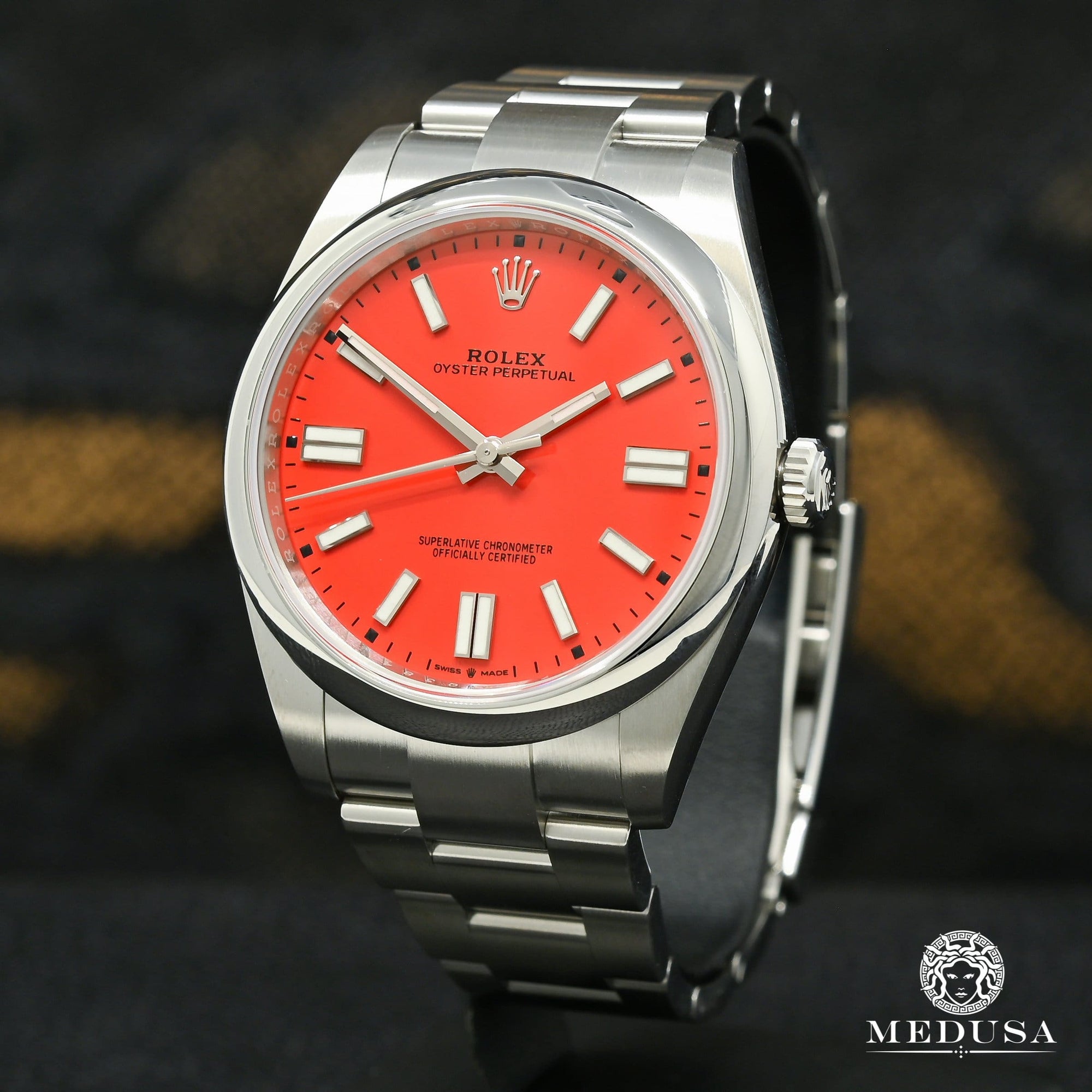 Montre Rolex | Montre Homme Rolex Oyster Perpetual 41mm - Red Stainless