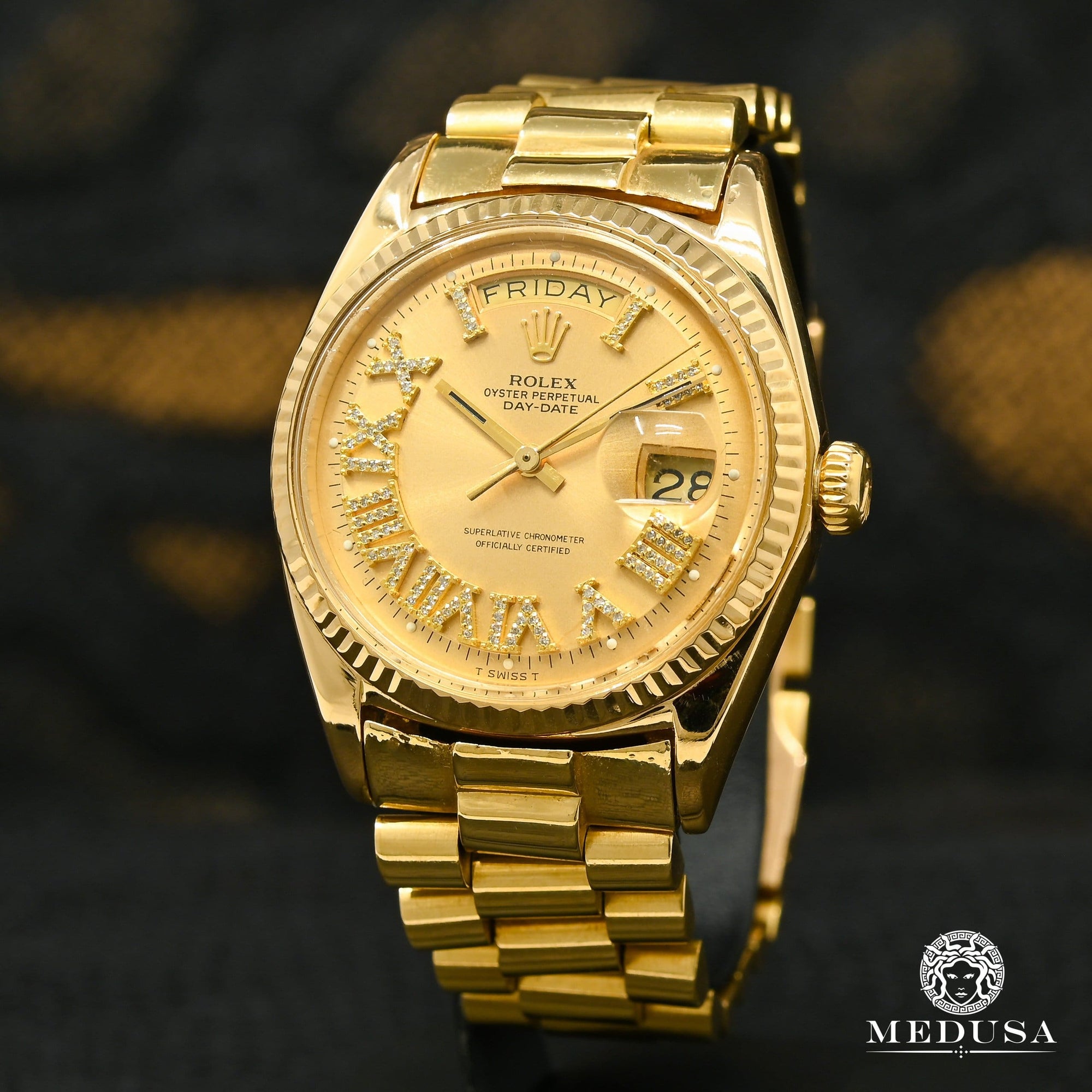 Montre Rolex | Montre Homme Rolex President Day-Date 36mm - Champagne Or Jaune