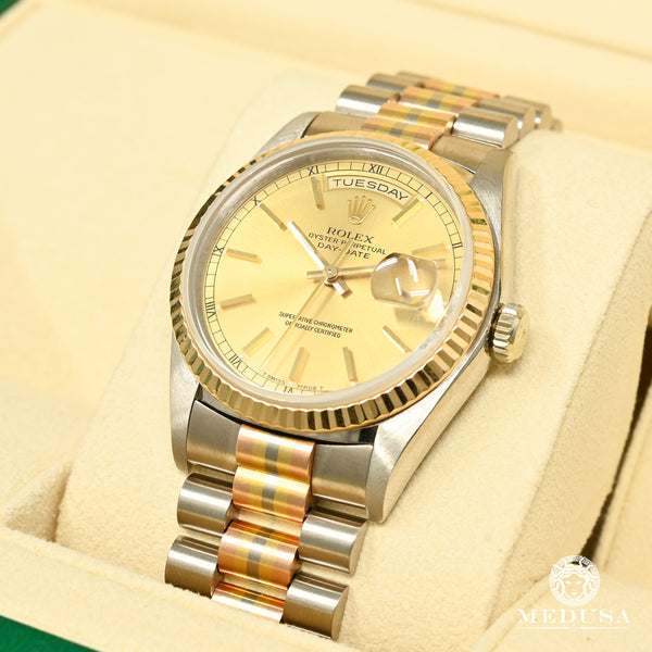 Rolex day best sale date two tone